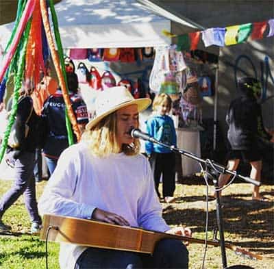 live music at a Brisbane market