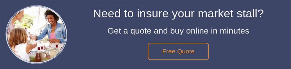 Market stall insurance quote button