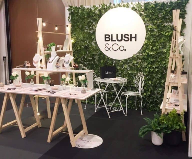 6 tips to improve your market stall presentation. Blush & CO Market stall setup example.