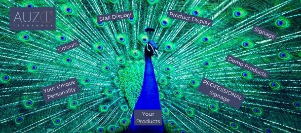 Market Stalls are like a Peacock's feathers
