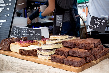 patisserie market stall in London