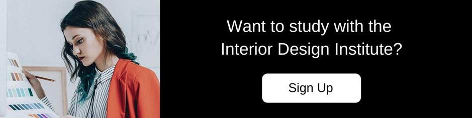 Want to study with the Interior Design Institute? Sign up button