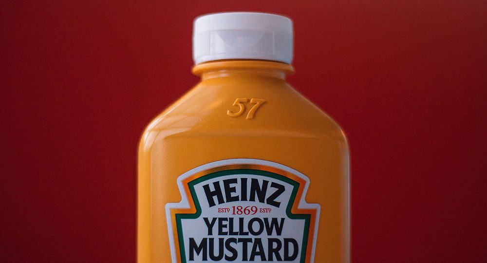 Heinz bottle of yellow mustard