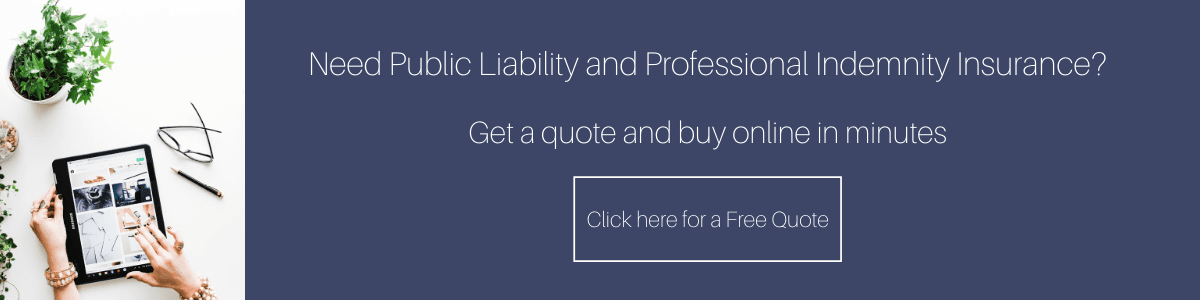 Public liability and professional indemnity insurance quote