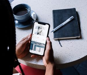 Instagram newsfeed on an iphone