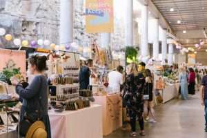 Insurance for Market Stall Holders - Photo of a Market including stalls taking place with the Finders Keepers - Featuring some handmade stall holders