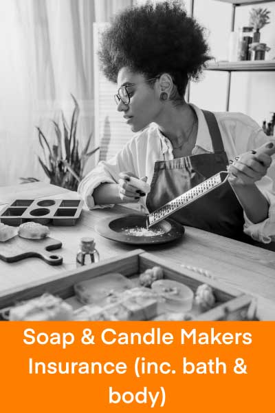 soap maker decorating soap