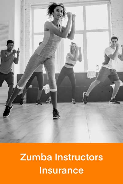 A Zumba class running in a studio